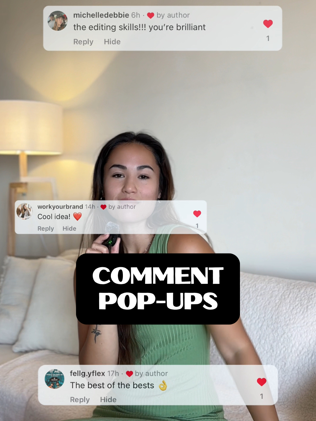 Here's how to create these comment pop-ups! If you liked this video, binge the others in my Epic Edits Playlist! #videotutorial #videoediting #editing101 #videoedit #capcuttutorial #tutorialvideo