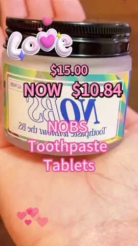 Nobs toothpaste tablets.#tiktokshop #tik #tik_tok #tiktokshopping #foryou #foryoupage #fyp #fypage #nobs #toothpaste #teethcare #tooth #teeth 