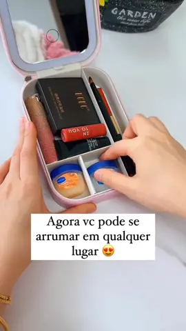 Dê uma olhada em Caixa Estojo Cosmético De Viagem Com Luzes De LED Espelho De Armazenamento  🛍️Comente “eu quero” ou link no nosso Instagram: Checkpromocoes ❤️Siga nosso perfil e entre no nosso grupo VIP no WhatsApp com promoções e cupons exclusivos!! ❗️Essa promoção pode acabar a qualquer momento #promo #ofertas #fly #foryou #shopee 