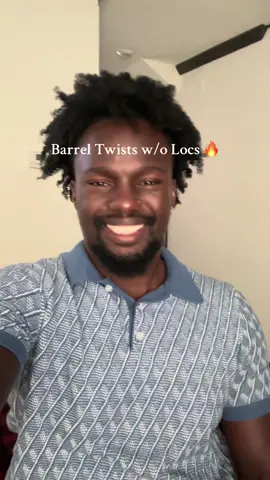 My stylist/barber always go crazy 🔥💈 #naturalhair #naturalhairstyles #mensnaturalhair #barreltwists #barreltwist #menshair #haircut #barber 