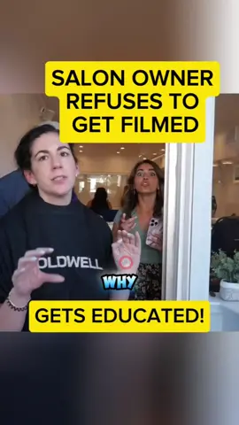 SALON OWNER REFUSES TO GET FILMED! #capcut #tiktok #nyc #public #freedom #recording #liberty #auditor #salon #owner 