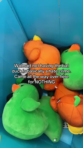I could actually cry #halloween #walmart #sad #droppedtheball #batduck 