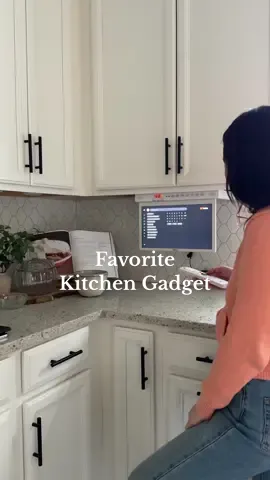 My most used kitchen gadget! 😂 @Sylvox Google smart kitchen TV fits right under my kitchen cabinet. Can be folded and pulled down 90°. Plenty of apps to choose from. I love to watch my favorite shows while I’m cleaning and YouTube has really helped me with my cooking skills. Work in progress…. #kitchentv #googletv #kitchengadgets #kitchenmusthaves #kitchen #homegadgets #kitchenware 