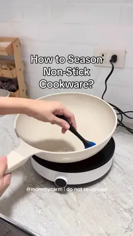 Dahil may bago tayong Non Stick pan from Redchef, let’s season it. May ganitong technique pala sa mga non-stick cookware para tumagal ang pagiging non stick nito. #nonstickpan 