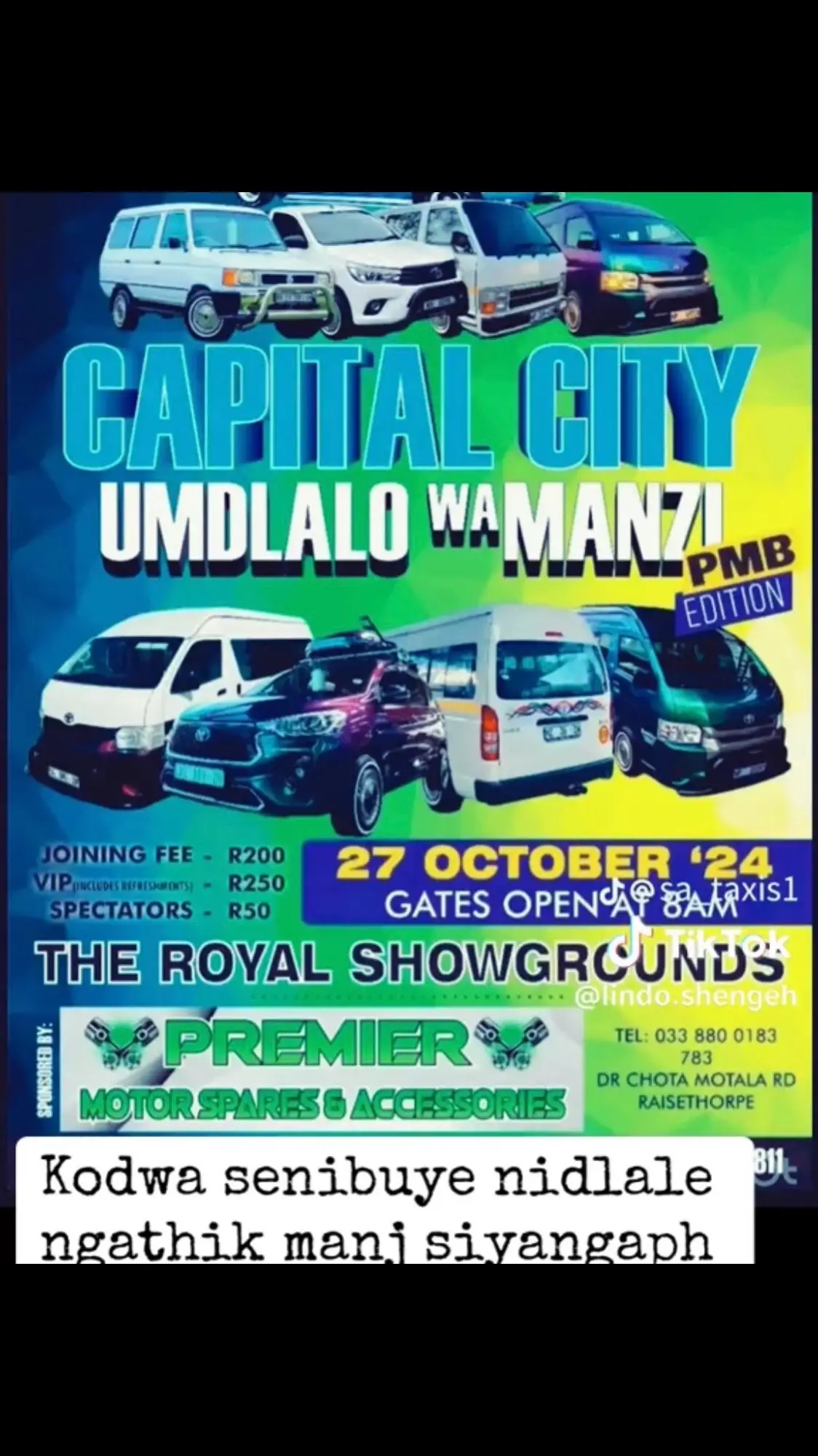 27 October 2024 ,eRoyal Showgrounds 🙌🏿