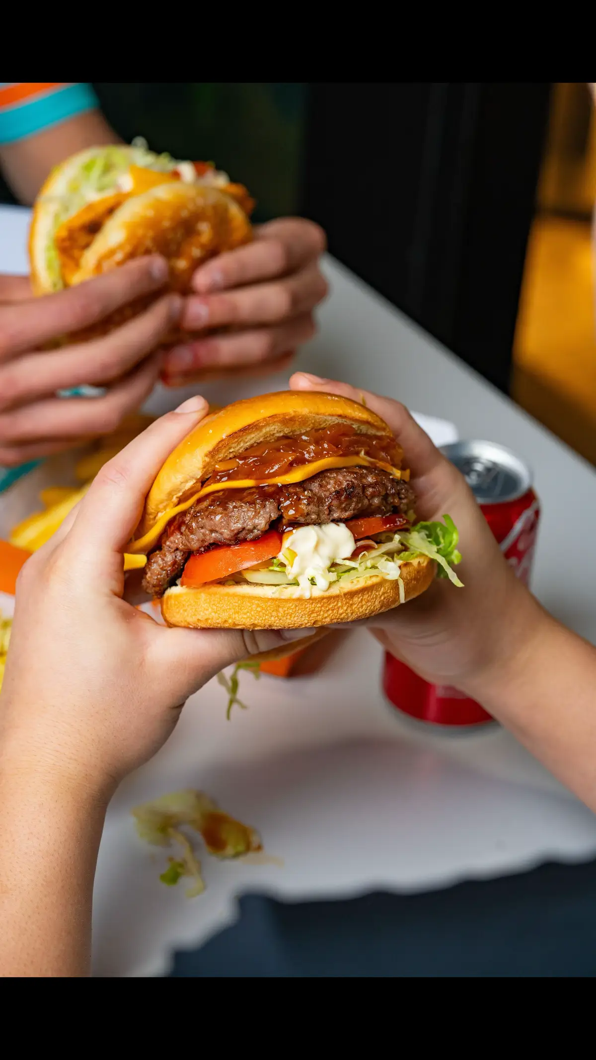 Nothing beats a perfectly grilled burger! 🍔🔥 Come by and taste the love. #ChickanjiFam #GrillGoals #BurgerBliss #Fyp