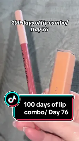 Day 76. 100 days of lip combo with @Fenty Beauty in color two lip kiss and @Maybelline NY in peaking #BeautyTok #100dayschallenge #lipcombo #day76 #fentybeauty #maybelline 