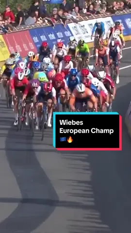 Wiebes is the European Champion 🇪🇺🔥 #roadcycling 