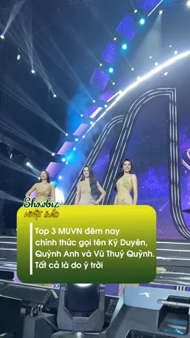Top 3 cuối cùng đã lộ diện #kyduyen #vuthuyquynh #quynhanh #missuniverse #missuniversevietnam #missuniversevietnam2024 #showbiznhatbao #nhatbaotv #xuhuong #tiktokgiaitri 