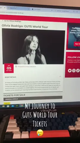 Who can relate? My journey to Guts World Tour Ticket. I am not crying 😭😭😭 #oliviarodrigo #gutsworldtour #badidearight #fyp  #fypシ゚ @Olivia Rodrigo 