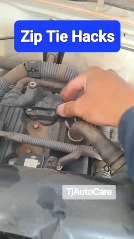 zip tie hacks #mechanic #car #tips #hacks  #tutorial#autoelectrician #followformorevideo #fyp #tiktok #technician #repair #howto 
