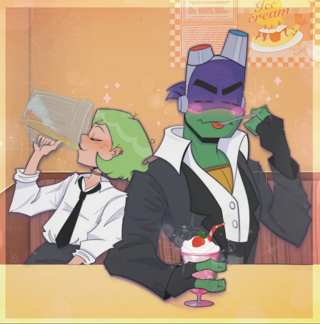 🍺🍧#rottmnt #ocxcanon . . . . . #river  #riveroc #rottmnt2018 #donnierottmnt #donnierise #risedonnie #donniexoc #ocxcanonship #tmnt #fdonnie #originalcharacter #aaaaaaaaaaa  #tiktokph #couple #meme  #relateable #ocartist #foryoupage #fypシ #vent #drawings #fypviral #riseoftheteenagemutantninjatu rtles #fyp #CapCut #procreate