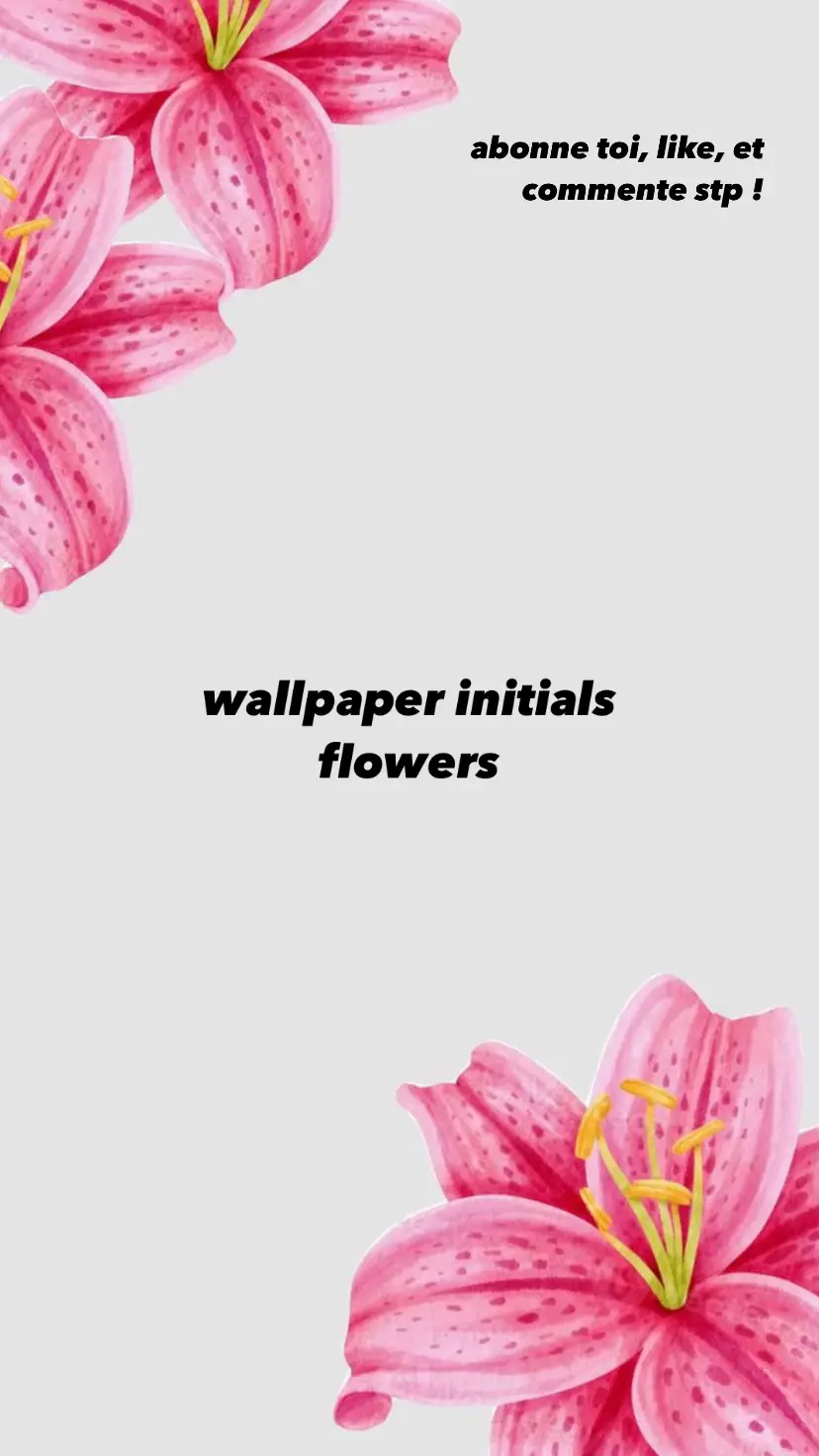 wallpaper flowers initials #fypp #prt #wallpaper #flowers #initials 