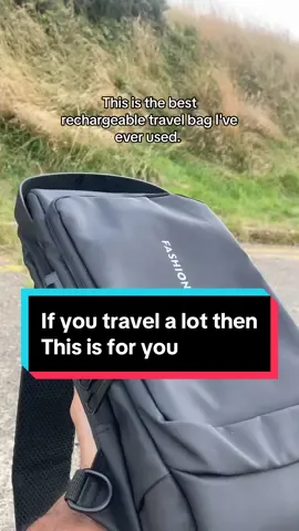 Charge on-the-go with this sleek, anti-theft travel bag. #foryou #bag #crossbodybag #travelbag #sidebag #traveltips #TikTokShop #menbag #menstyle #TikTokMadeMeBuylt #viral #fyp 