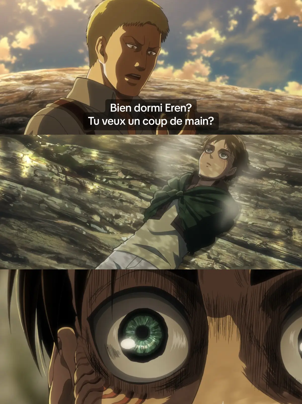 Reiner a deconné sur ce coup… #anime #manga #shingekinokyojin #attaquedestitans 