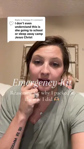 Replying to @Swaggy E To anwser the question about the concept of my daughter’s emergency kit. I should of done a better job of explaining the concept and our personal use for it 🤍  My son really wanted to be the star ⭐️ of this show 😂🤦🏻‍♀️