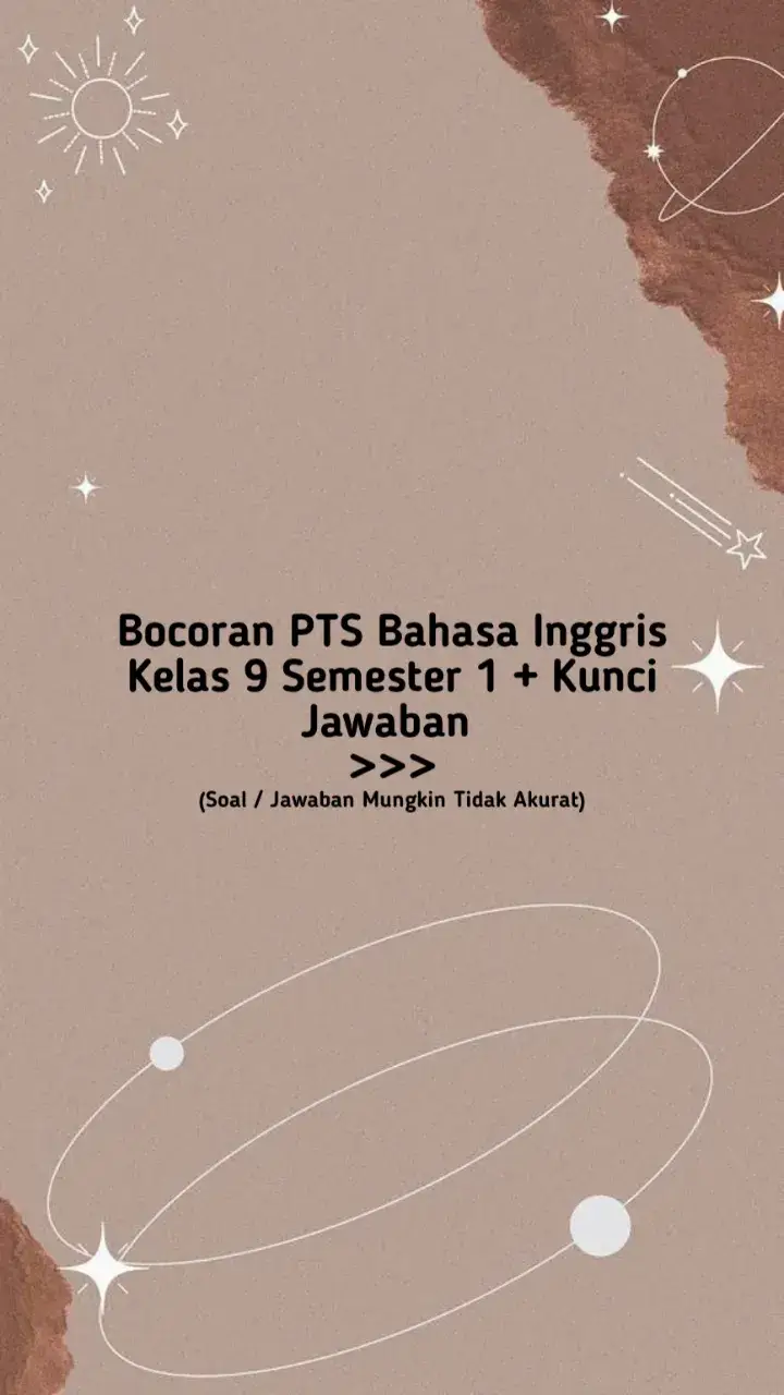 #smp #kelas9 #ulangan #ulangantenghsemester #belajar #kuncijawaban #bahasainggris 