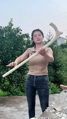 Wooden Walking Cane #craftchina #foryou