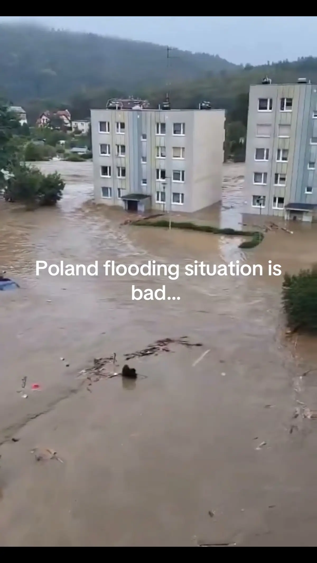 Poland having bad flooding after rains… #poland #fypage #flooding #bad #wow #europe