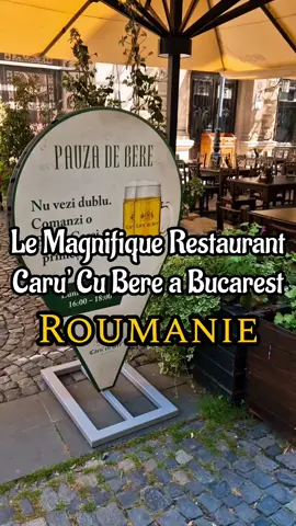 L'un des plus beaux restaurant de Bucarest en Roumanie. #voyage #roumanie #bucarest #restaurant #chic #luxe #pourtoi #travel #romania #fyp #luxury 