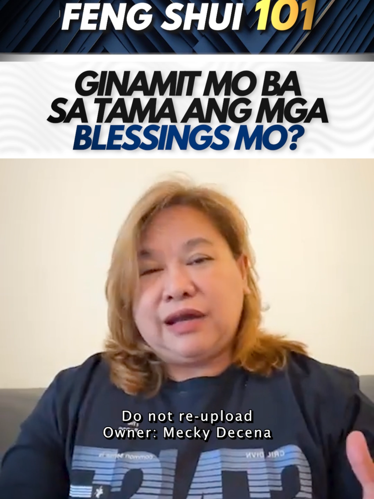 Ginagamit mo ba sa tama ang mga blessings mo? #fengshui #fengshuitips #ready2024withMGD #fengshui101withMGD #meckyourmove #meckydecena #meckyknows #hofsmanila #hofs #fyp #trendingnow #trendingvideo #motivationalvideo #lifecoach #goal