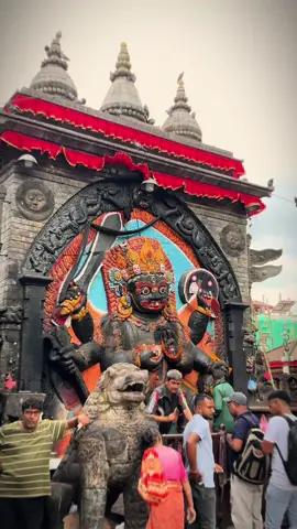 Kal Bhairav in Basantapur is a statue of Shiva, symbolizing justice and protection. #kalbhairav #basantapur #kathmandu #shiva #nepal #fyp #fypシ #fy #nepaltravel #historiclandmark #temples 