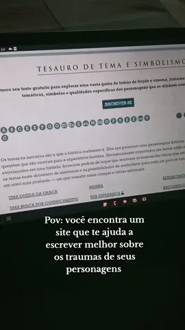Até agora, uma das melhores ferramentas que encontrei para escritores iniciantes #fyp #foryou #viraltiktok #paravoce #escrita  #BookTok #writertok #escritora #livros #books #writertokbrasil 