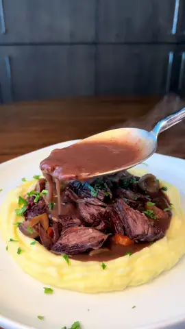 Beef Bourguignon  *Please DO NOT cook with @chateauchevalblanc__ this was a joke. Especially as CCB is not even from the right region of France  1 bottle burgundy or Pinot noir Tbsp @algaecookingclub oil 4Tbsp butter 2lbs beef cut into 1.5” cubes 2 carrots peeled and cut 1 white onion diced 3 celery stalks  3Tbsp AP flour 3 cups beef broth 3 sprigs thyme Black pepper & salt 3 cloves garlic 3 bay leaves 16 pearl onions 10 mushrooms quartered  2Tbsp butter + 1Tbsp sugar 1/2lb bacon @Team Mauviel1830 @Subzero @Algae Cooking Club  #food #Foodie #foodies #Recipe #recipes #Receta #comida #cocina #beef #beefbourguignon #french #france #frenchfood #cooking #cookingvideo #cookingvideos #chef #cheflife #foodporn #foodphoto #privatechef #EasyRecipe #dinnerinspo #chefalextrim