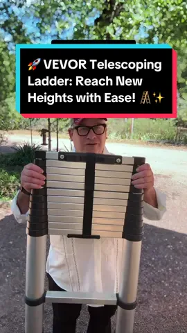 This VEVOR Telescoping Ladder is a must-have for all your home, RV, or outdoor projects! With a 400 lbs capacity, non-slip feet, and easy one-button retraction, it’s designed for safety and convenience. Whether you’re a professional or DIY enthusiast, this ladder is compact, portable, and perfect for any task. Shop now on TikTok Shop and elevate your projects to new heights! #VEVORLadder #TelescopingLadder #HomeImprovement #DIYTools #LadderSafety #RVLiving #CompactLadder #PortableLadder #HomeRenovation #ToolsofTikTok #TikTokShop