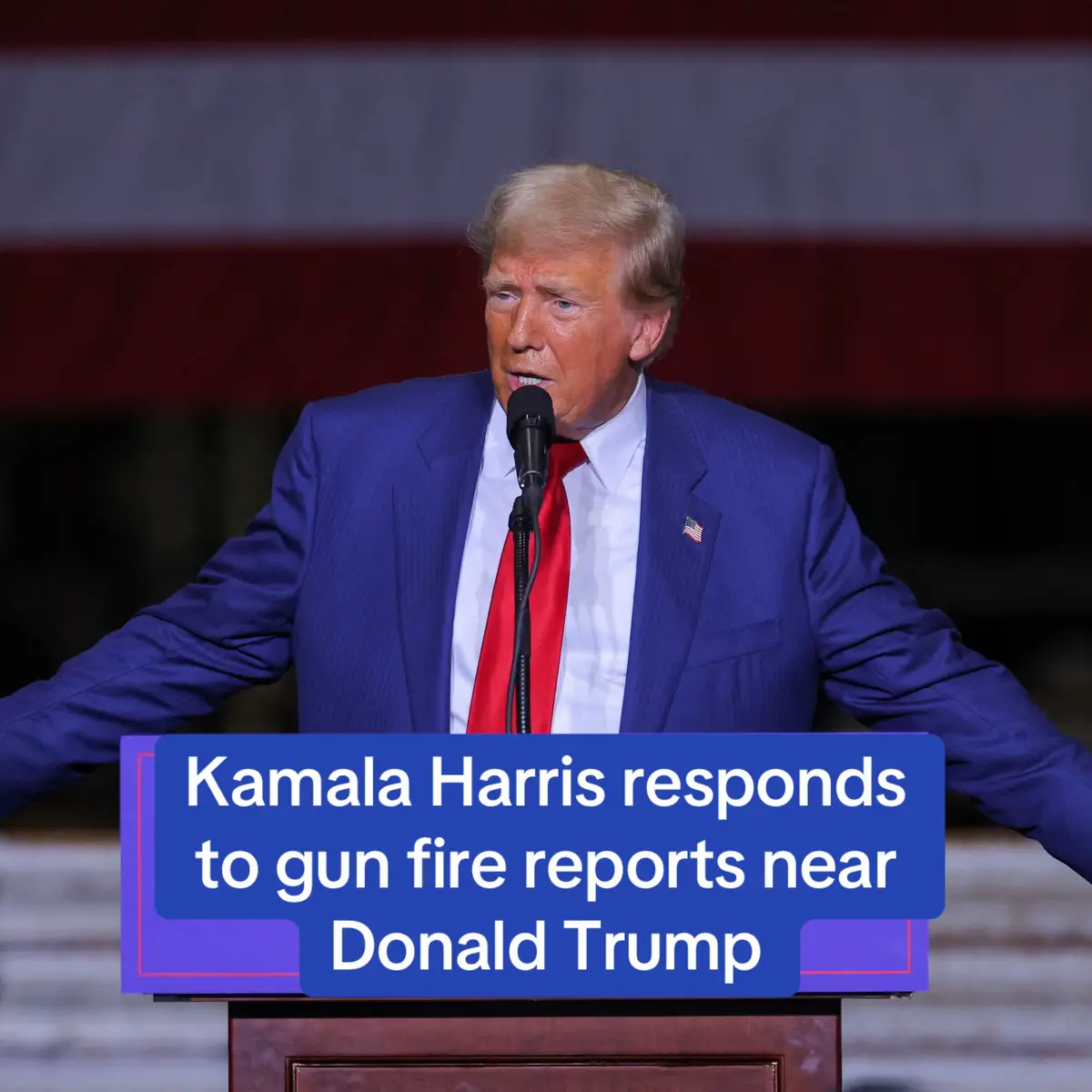 Republican presidential candidate Donald Trump is reportedly safe after multiple shots were fired near his golf course in West Palm Beach, Florida, according to two sources briefed on the incident. A spokesperson for the Palm Beach Sheriff's Office confirmed to the Daily Mail that 'we have a person of interest' in custody. 'President Trump is safe following gunshots in his vicinity,' Trump campaign communications director Steven Cheung said in a statement. 'No further details at this time.' The Secret Service have also said it was investigating the incident. #breaking #news #breakingnews #kamalaharris #trump #donaldtrump #palmbeach #secretservice 