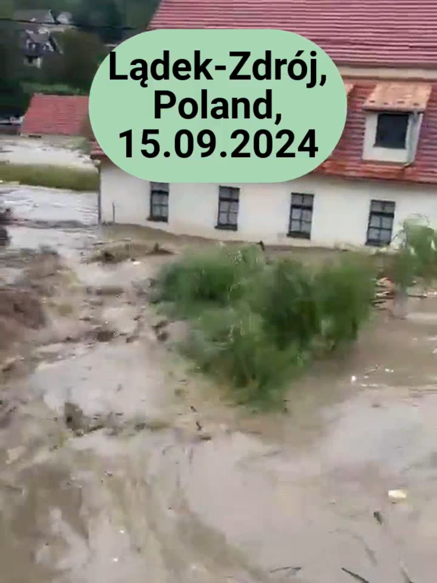 Flood in Lądek-Zdrój, Landek, Bad Landeck, Kłodzko, Lower Silesian, Polska, Poland 15.09.2024 Tragiczne doniesienia z #Lądka-Zdroju. 