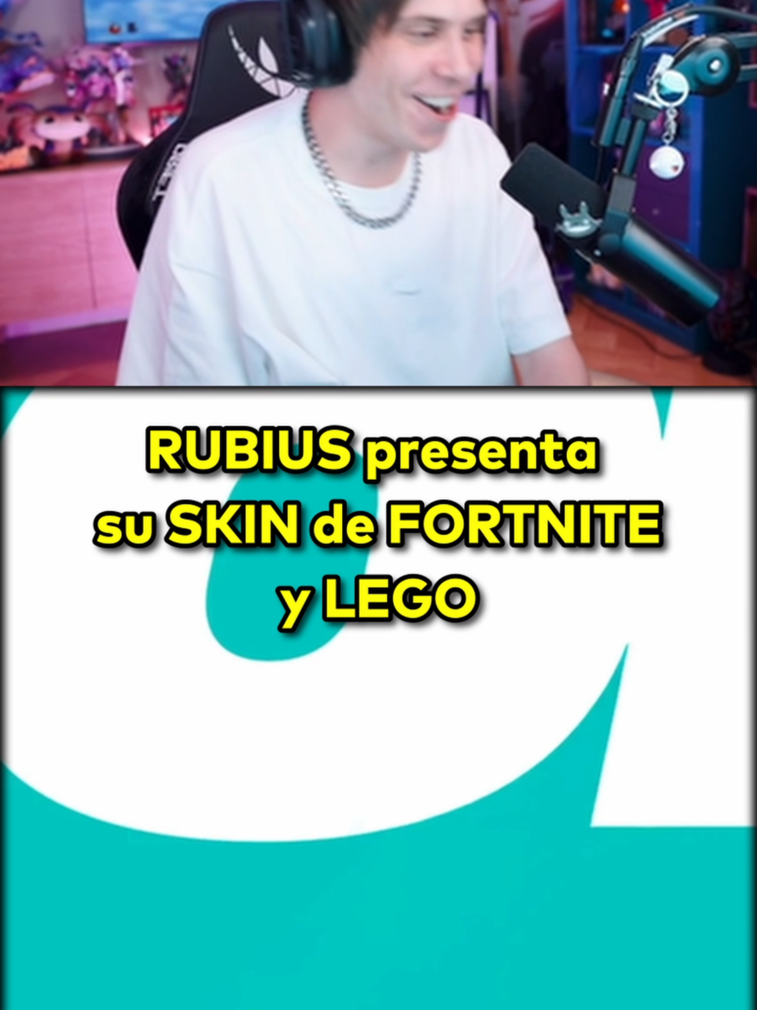 RUBIUS presenta su SKIN de FORTNITE y LEGO #rubius #twitch #fyp #parati