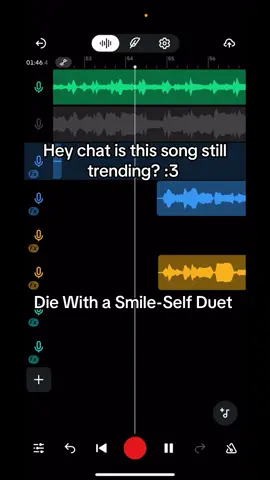 I havent sung anything in two weeks because of college so this is my treat >< #foryou #foryoupage #fypシ #viral #fy #fyp #singing #brunomars #ladygaga #diewithasmile #bandlab #cover #anime #animeedit 