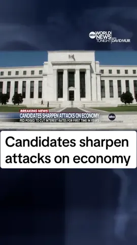 With just over 50 days until #ElectionDay, the candidates are zeroing in on the issue that matters most to voters - the economy. Inflation is currently at a three-year-low, mostly thanks to a drop in gas prices. #AlexisChristoforous has the latest. #WorldNewsTonight #WNT #DavidMuir #News #ABCNEWS