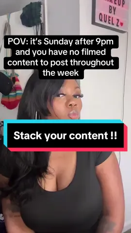 Get to work sis we got content to post this week !!! #contentcreator #consistencyiskey 
