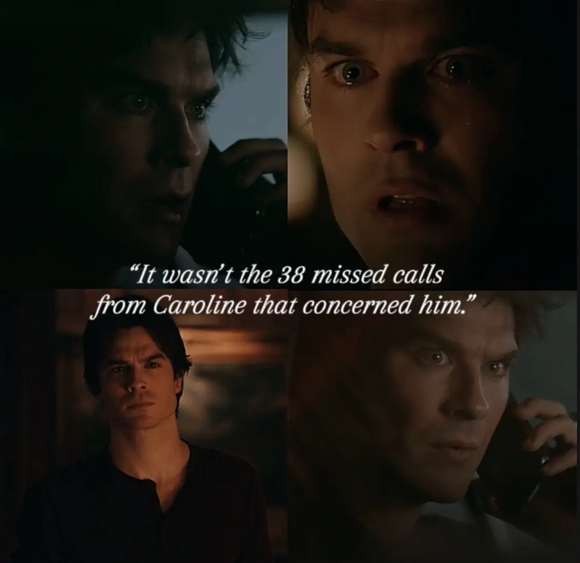 {𝐅𝐀𝐍𝐅𝐈𝐂 𝐄𝐃𝐈𝐓} “Damon stared down at the multiple missed calls from Caroline rolling his eyes before freezing realizing there was none from Baylee. The blonde always called him at least once a day and if something was wrong Baylee was the one who always broke the news, but there wasn’t a single missed call him her.”  #wattpad #m3writerwp #bayleegilbert #thelastknight 