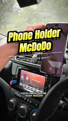 Jom unboxing phone holder ni guys! Memang sgt berguna untuk kegunaan harian! #phoneholdermcdodo #phoneholderkereta #pemegangtelefonkereta #wirelesscharger #wirelesschargephoneholder 