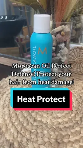 Moroccan Oil Heat Protectant protects your hair from heat damage by usung hot tools. Get it today in the shopping cart. #moroccanoil #heatprotection #hairtok #hair #haircare #heatdamagedhair #tiktokshop 