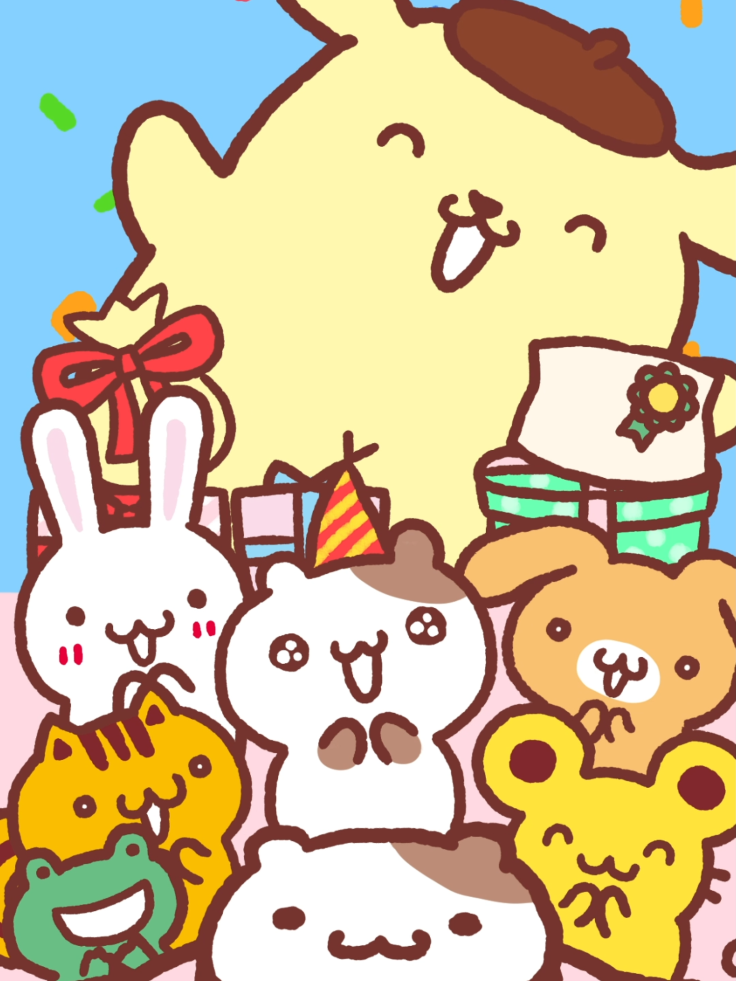 マフィン、お誕生日おめでとう！ #ポムプリアニメ #ポムポムプリン #POMPOMPURIN #sanrio  #폼폼푸린 #お誕生日 #HappyBirthday