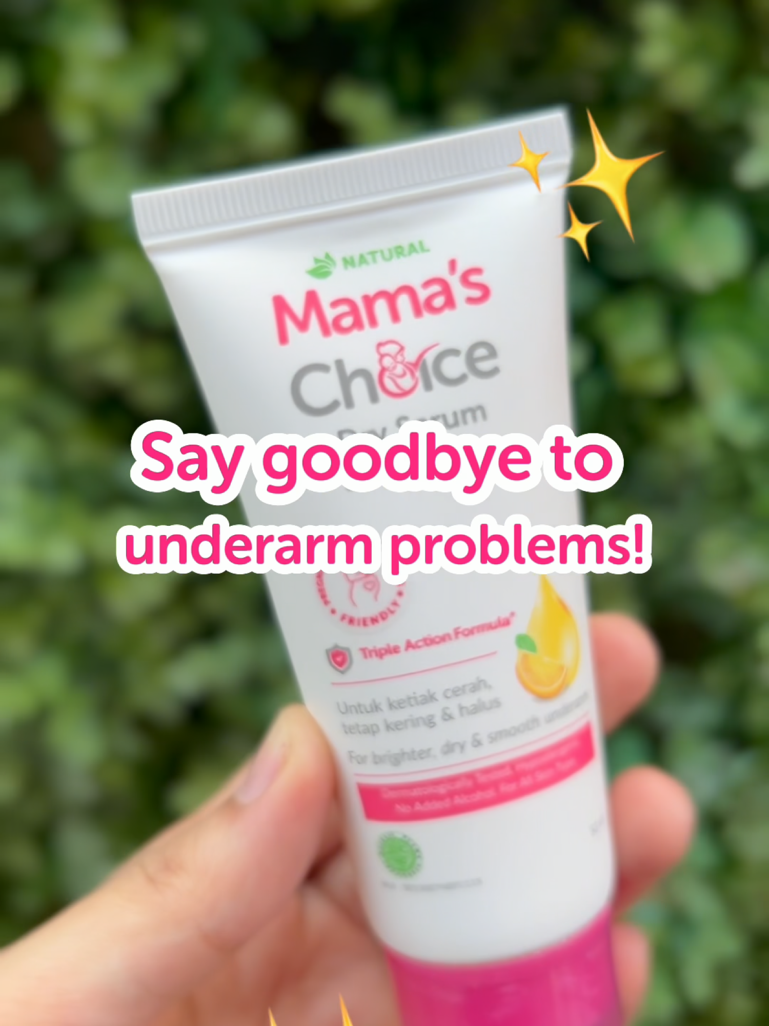 Use Mama's Choice Dry Serum Deodorant to say bye-bye 👋 to body odour, sweaty underarms, and dark underarms! 💖 Discover the go-to deo of Singaporean Mamas now! 🛍️ #mamaschoice #mamaschoiceskincare #onelessworry #deodorant #underarmcare #bodycare #tiktokshopsg #underarmwhitening #underarmskincare #pregnantlife