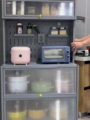 Storage cabinet to make your kitchen more tidy, not tight, not sagging.