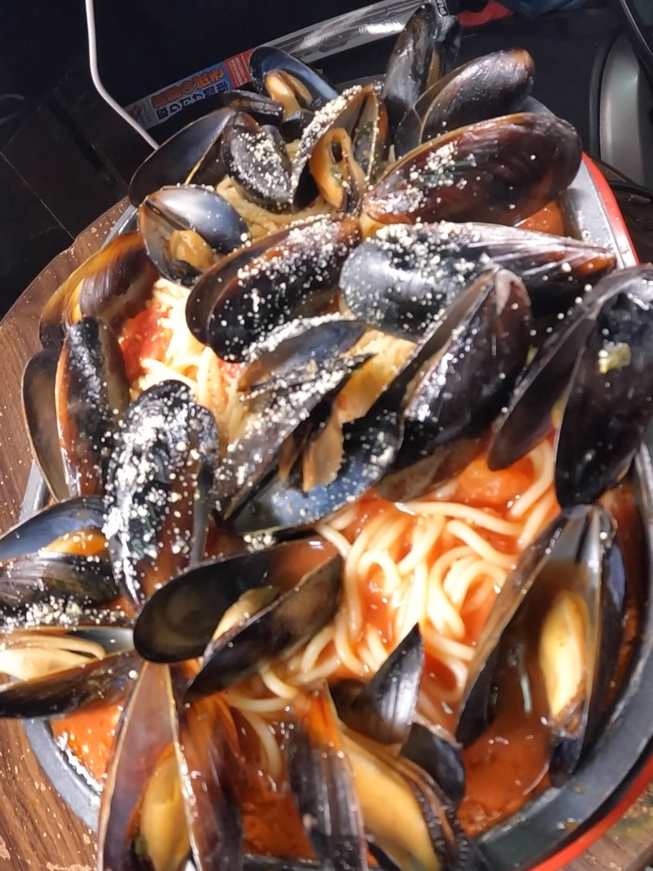 Mussel pasta! #asmr