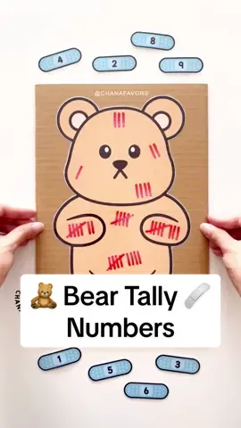 🐻 Bear Tally Numbers 🐻 A fun and engaging way to help kids learn counting and number recognition through tally marks. Perfect for parents and educators, this interactive game enhances counting skills and fine motor practice. Available now on our store! Link in bio. 🌈 Shop for Printable PDF Files 🖨 Chanafavors.etsy.com  (Click our profile for live link) #Chanafavors #KidsActivities #FineMotorSkills #preschool #learningisfun #mathforkids 