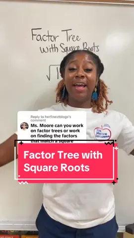 Replying to @herfinestblogs Factor tree with Square Roots #fyp #math #teachersoftiktok 