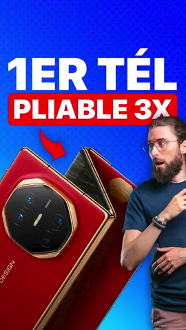 1ER TÉL PLIABLE EN 3 😱 (bon 3052€...) #Huawei #Android #fold #tech