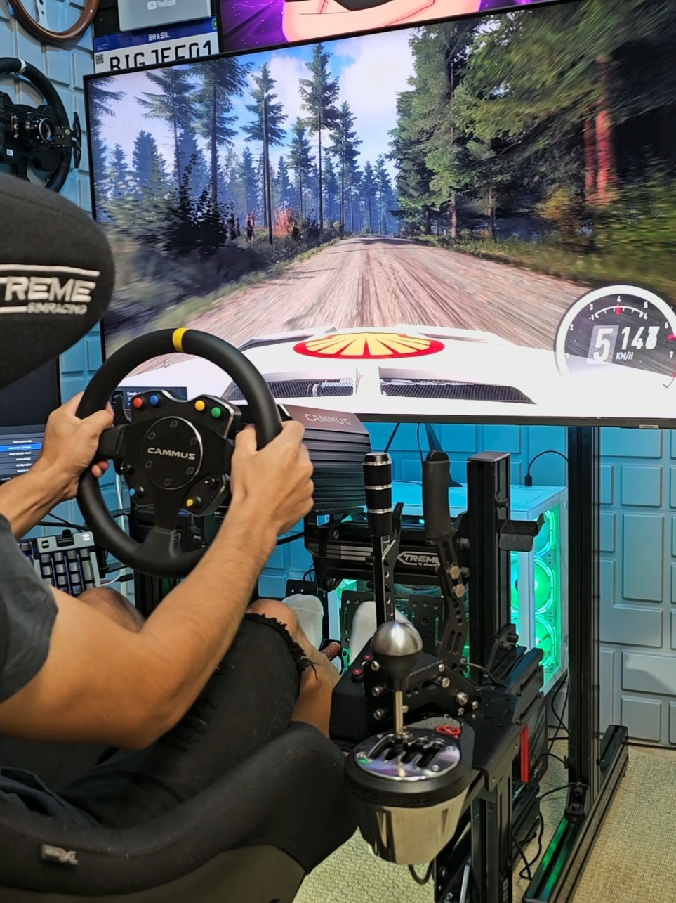 MELHOR JOGO DE RALLY #rally #dirt #wrc #gaming #gamingcommunity #foryou #rallye #steeringwheel 