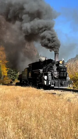 Is there any sweeter sound than a steam train whistle echoing off the mountains? #durangosilvertontrain #durangoandsilvertonnarrowgaugerailroad #railfanning #trainsoftiktok #traintok #trainspotting #railroad #railfan #railfansoftiktok #steamtrain #durango #durangocolorado 