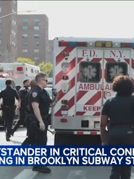 A confrontation with a man skipping subway fare ended with a police officer, the suspect and two innocent bystanders shot in New York City. #news #fyp #newyork