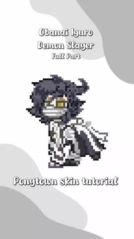Ponytown  ── .✦☆Obanai Iguro Cosplay Tutorial - Demon Slayer★ ✮skin by Szha ★ ☆ !!You can use it or copy it but don't use my idea to reupload!! #ponytown #ponytowntutorial #demonslayer #obanaiiguro 