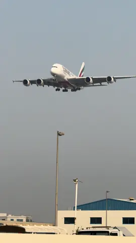 Morning arrival of Emirates A380 at Dubai International Airport  #emirates #emiratesairlines #a380 #emiratesa380 #landing #dubai #airport #planespotting #planespotters 